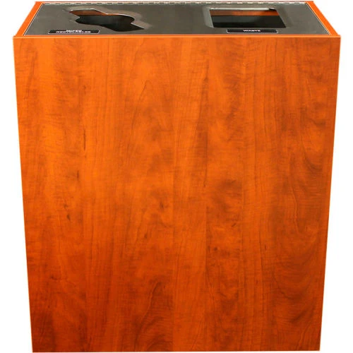 Busch Systems Aristata Double Recycling & Trash Can, 30 Gallon, Wooden 1 Busch Systems Aristata Double Recycling & Trash Can, 30 Gallon, Wooden