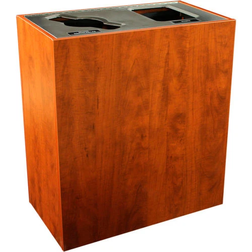 Busch Systems Aristata Double Recycling & Trash Can, 30 Gallon, Wooden 2 Busch Systems Aristata Double Recycling & Trash Can, 30 Gallon, Wooden - Image 2