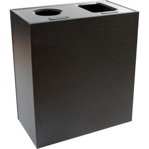 Busch Systems Aristata Double Recycling & Trash Can, Cans & Bottles/Waste, 30 Gallon, Black 2 Busch Systems Aristata Double Recycling & Trash Can, Cans & Bottles/Waste, 30 Gallon, Black - Image 2