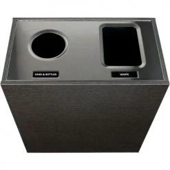 Busch Systems Aristata Double Recycling & Trash Can, Cans & Bottles/Waste, 30 Gallon, Black 6 Busch Systems Aristata Double Recycling & Trash Can, Cans & Bottles/Waste, 30 Gallon, Black -Cheap Trash & Recycling Store 100832 03