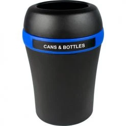 Busch Systems Infinite Elite Recycling Can, 37.5 Gallon, Black/Blue