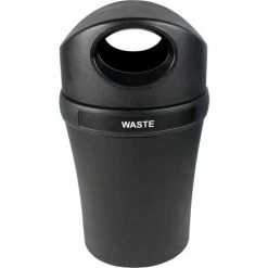 Busch Systems Infinite Elite Canopy Trash Can, 37.5 Gallon, Black