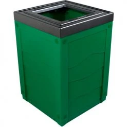 Busch Systems Evolve Cube Recycling Can, 50 Gallon, Green
