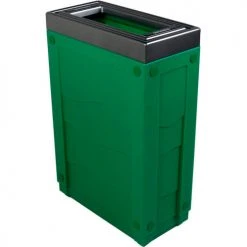 Busch Systems Evolve Cube Recycling Can, 23 Gallon, Green
