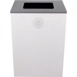 Busch Systems Spectrum Cube XL Recycling Can, 32 Gallon, White