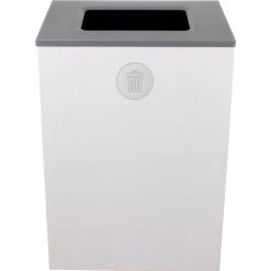 Busch Systems Spectrum Cube XL Trash Can, 32 Gallon, White