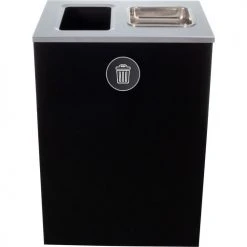 Busch Systems Spectrum Cube XL - Waste / Ashtray, 32 Gallon - Black - 104011