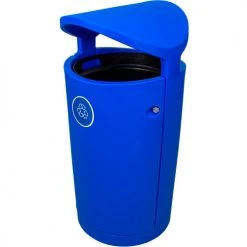 Busch Systems Plastic Round European Style Recycling Can, 36 Gallon, Blue 7 Busch Systems Plastic Round European Style Recycling Can, 36 Gallon, Blue -Cheap Trash & Recycling Store 104423 03