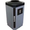 Busch Systems Indoor Octo Container - Waste, 32 Gallon - Graystone/Black - 104456