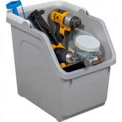 Busch Systems Stack Recycling Bins, 6 Gallon, Gray -Cheap Trash & Recycling Store 104507 03