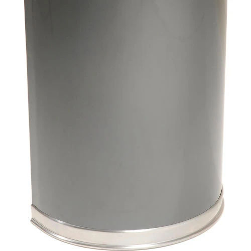 Rubbermaid Half Round Trash Container With Flat Lid 7 Rubbermaid Half Round Trash Container With Flat Lid - Image 7