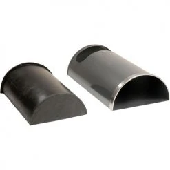 Rubbermaid Half Round Trash Container With Flat Lid 24 Rubbermaid Half Round Trash Container With Flat Lid -Cheap Trash & Recycling Store 138675GC 08