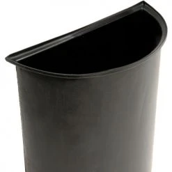Rubbermaid Half Round Trash Container With Flat Lid 26 Rubbermaid Half Round Trash Container With Flat Lid -Cheap Trash & Recycling Store 138675GC 10