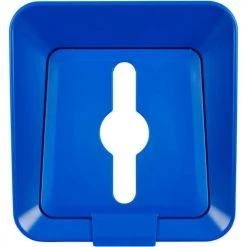 Rubbermaid® Sustain Mixed Recycling Container 23 Gal, Blue -Cheap Trash & Recycling Store 21 1691 RCP DR Sustain 2078980 23G Mixed Recycling Top down lid
