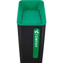 Rubbermaid® Sustain Compost Container 15 Gal, Green -Cheap Trash & Recycling Store 21 1691 RCP DR Sustain 2078991 15G Compost Top down