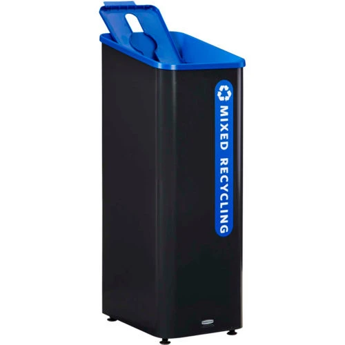 Rubbermaid® Sustain Mixed Recycling Container 15 Gal, Blue 2 Rubbermaid® Sustain Mixed Recycling Container 15 Gal, Blue - Image 2