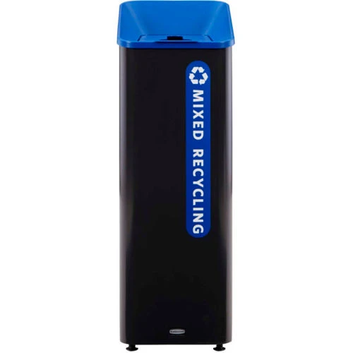 Rubbermaid® Sustain Mixed Recycling Container 15 Gal, Blue 4 Rubbermaid® Sustain Mixed Recycling Container 15 Gal, Blue - Image 4