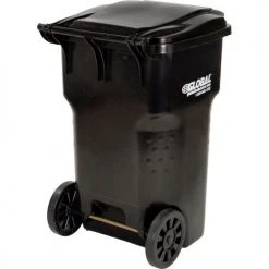 Global Industrial™ Mobile Trash Container, 65 Gallon Black -Cheap Trash & Recycling Store 237279BK 03