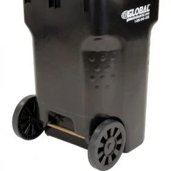 Global Industrial™ Mobile Trash Container, 65 Gallon Black -Cheap Trash & Recycling Store 237279BK 06