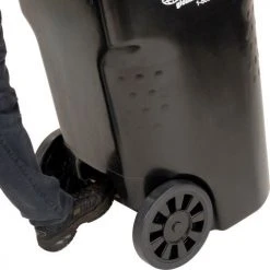 Global Industrial™ Mobile Trash Container, 65 Gallon Black -Cheap Trash & Recycling Store 237279BK 07