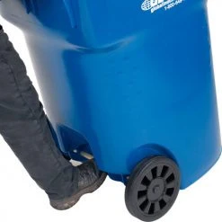 Global Industrial™ Mobile Trash Container, 95 Gallon Blue -Cheap Trash & Recycling Store 237281BL 07