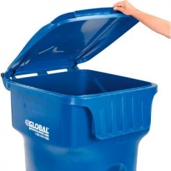 Global Industrial™ Mobile Trash Container, 95 Gallon Blue -Cheap Trash & Recycling Store 237281BL 10