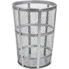 Global Industrial™ Outdoor Steel Mesh Corrosion Resistant Trash Can, 48 Gallon, Silver