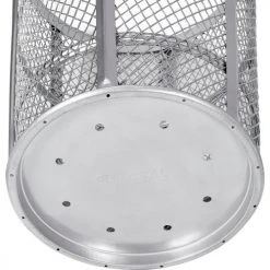 Global Industrial™ Outdoor Steel Mesh Corrosion Resistant Trash Can, 48 Gallon, Silver -Cheap Trash & Recycling Store 237633 02