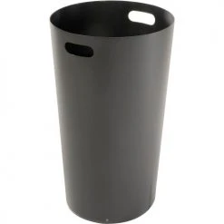 Global Industrial™ Outdoor Slatted Steel Trash Can With Flat Lid & Liner, 24 Gallon, Green -Cheap Trash & Recycling Store 237725GN 02