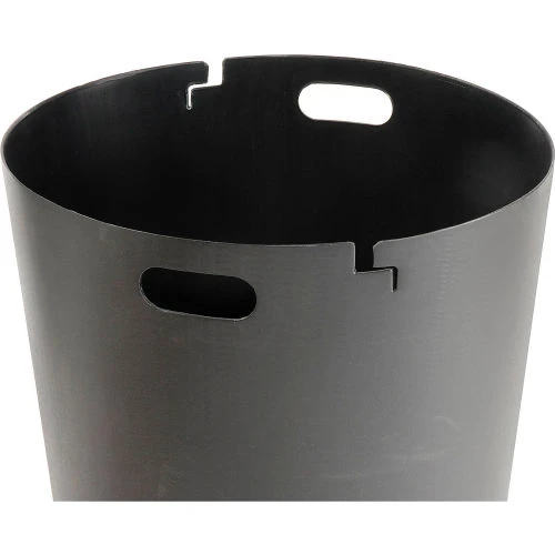 Global Industrial Outdoor Slatted Steel Trash Can With Flat Lid, 36 Gallon, Green 3 Global Industrial Outdoor Slatted Steel Trash Can With Flat Lid, 36 Gallon, Green - Image 3