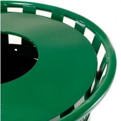 Global Industrial Outdoor Slatted Steel Trash Can With Flat Lid, 36 Gallon, Green 21 Global Industrial Outdoor Slatted Steel Trash Can With Flat Lid, 36 Gallon, Green -Cheap Trash & Recycling Store 237726GN 06