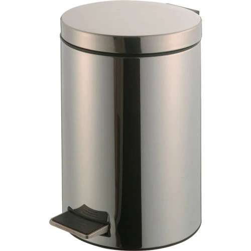 Global Industrial 3-1/2 Gallon Step On Trash Can - Stainless Steel 1 Global Industrial 3-1/2 Gallon Step On Trash Can - Stainless Steel