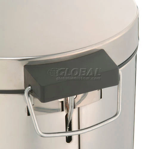 Global Industrial 3-1/2 Gallon Step On Trash Can - Stainless Steel 8 Global Industrial 3-1/2 Gallon Step On Trash Can - Stainless Steel - Image 8