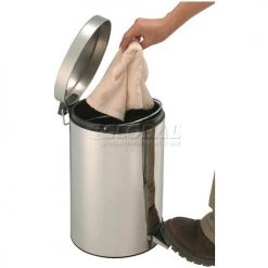 Global Industrial 3-1/2 Gallon Step On Trash Can - Stainless Steel 22 Global Industrial 3-1/2 Gallon Step On Trash Can - Stainless Steel -Cheap Trash & Recycling Store 237752SS 07