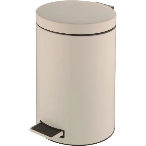 Global Industrial 3-1/2 Gallon Step On Trash Can - White 1 Global Industrial 3-1/2 Gallon Step On Trash Can - White