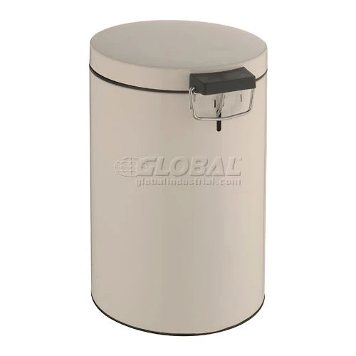 Global Industrial 3-1/2 Gallon Step On Trash Can - White 4 Global Industrial 3-1/2 Gallon Step On Trash Can - White - Image 4