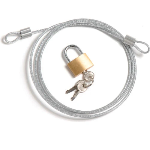 Global Industrial™ Security Cable Kit-Includes Cable Padlock And 3 Keys 1 Global Industrial™ Security Cable Kit-Includes Cable Padlock And 3 Keys