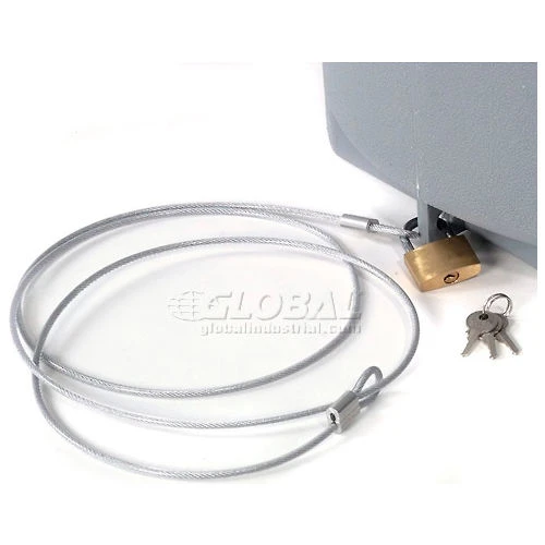 Global Industrial™ Security Cable Kit-Includes Cable Padlock And 3 Keys 3 Global Industrial™ Security Cable Kit-Includes Cable Padlock And 3 Keys - Image 3