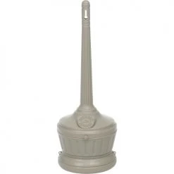 Commercial Zone Smokers' Outpost® Standard Outdoor Ashtray, Beige