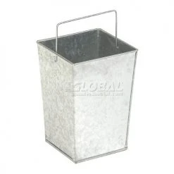 Global Industrial™ Stone Panel Trash Weather Urn, 2-1/2 Gallon, 10-1/4" Square x 28"H -Cheap Trash & Recycling Store 238240GY 12