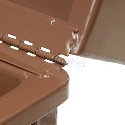 Global Industrial™ Stone Panel Trash Weather Urn, Brown, 24 Gallon, 17-1/2" Square x 36"H -Cheap Trash & Recycling Store 238241BN 08