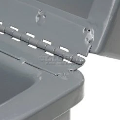 Global Industrial™ Stone Panel Trash Weather Urn, Gray, 12 Gallon, 13-1/2" Square x 35"H -Cheap Trash & Recycling Store 238241GY 08