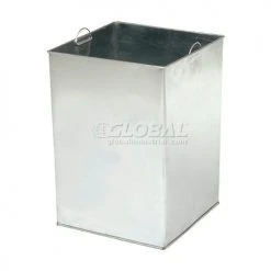 Global Industrial™ Stone Panel Trash Weather Urn, Gray, 12 Gallon, 13-1/2" Square x 35"H -Cheap Trash & Recycling Store 238241GY 12