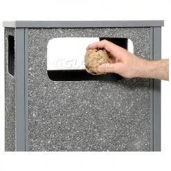 Global Industrial Stone Panel Trash Sand Urn, Gray, 24 Gallon, 17-1/2" Square x 32"H 32 Global Industrial Stone Panel Trash Sand Urn, Gray, 24 Gallon, 17-1/2" Square x 32"H -Cheap Trash & Recycling Store 238243GY 10