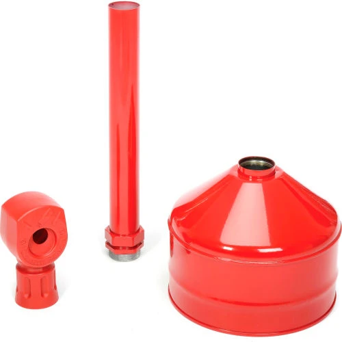 Justrite® Heavy-Duty Steel Outdoor Ashtray, 2-1/2 Gallon, Red 3 Justrite® Heavy-Duty Steel Outdoor Ashtray, 2-1/2 Gallon, Red - Image 3