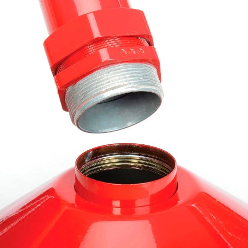 Justrite® Heavy-Duty Steel Outdoor Ashtray, 2-1/2 Gallon, Red 6 Justrite® Heavy-Duty Steel Outdoor Ashtray, 2-1/2 Gallon, Red - Image 6