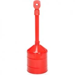 Justrite® Heavy-Duty Steel Outdoor Ashtray, 5 Gallon, Red 15 Justrite® Heavy-Duty Steel Outdoor Ashtray, 5 Gallon, Red -Cheap Trash & Recycling Store 239456 04