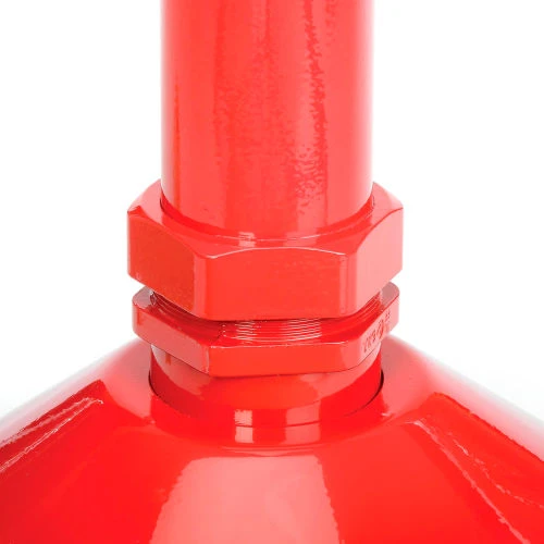 Justrite® Heavy-Duty Steel Outdoor Ashtray, 5 Gallon, Red 7 Justrite® Heavy-Duty Steel Outdoor Ashtray, 5 Gallon, Red - Image 7