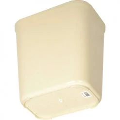 Rubbermaid 7 Gallon Fire Resistant Fiberglass Wastebasket - Beige -Cheap Trash & Recycling Store 240432BG 02