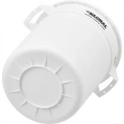 Global Industrial™ Plastic Trash Can - 10 Gallon White -Cheap Trash & Recycling Store 240456WH 02